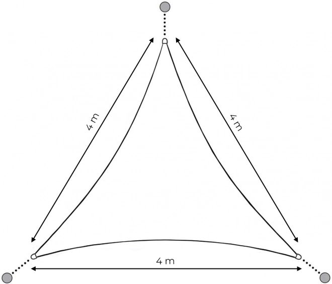 Tente solaire résistante à l'eau 4x4x4m ModernHome - beige