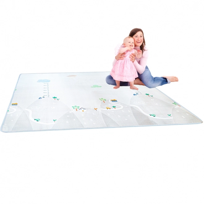 Tapis éducatif avec mètre de croissance 200x180x1cm