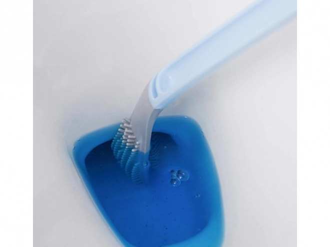 Brosse WC en silicone avec crochet hygiénique