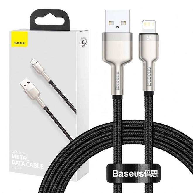 Câble USB pour Lightning Baseus Cafule, 2,4A, 1m (noir)