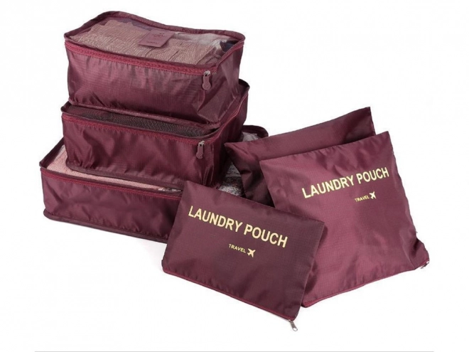 Organisateurs de voyage en filet pour bagage x6
