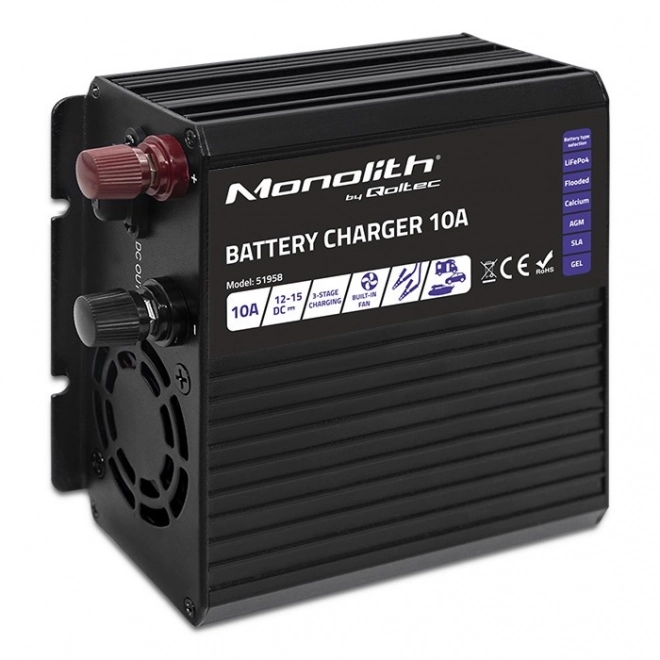 Chargeur intelligent Monolithe pour batteries LiFePO4 AGM GEL SLA