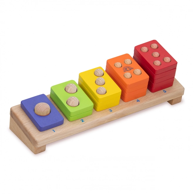 Wonderworld Puzzle en bois chiffres colorés