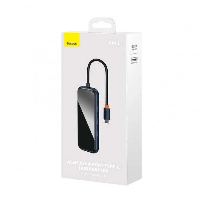 Baseus Hub USB-C vers 4x USB 3.0 Gris Foncé