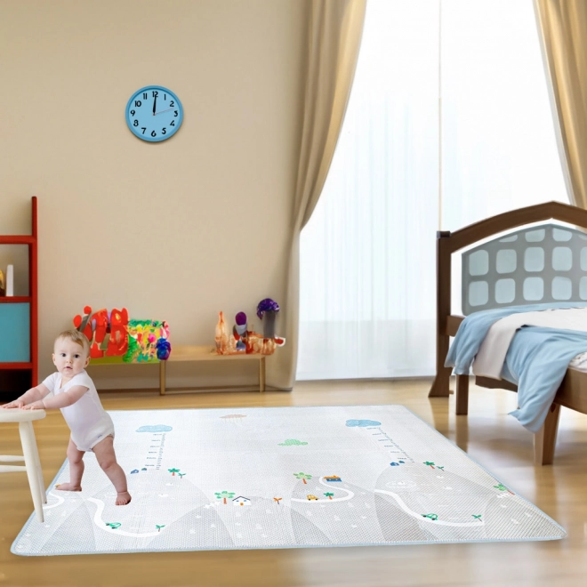 Tapis éducatif avec mètre de croissance 200x180x1cm
