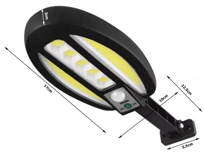 Lumière LED solaire avec capteur de mouvement