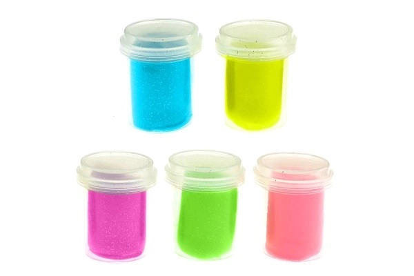 Pâte à modeler pailletée, 5 x 56g - emballage tchèque