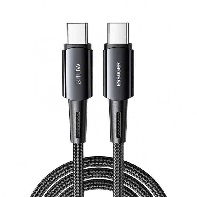 Câble USB-C vers USB-C Essager 240W 1m gris