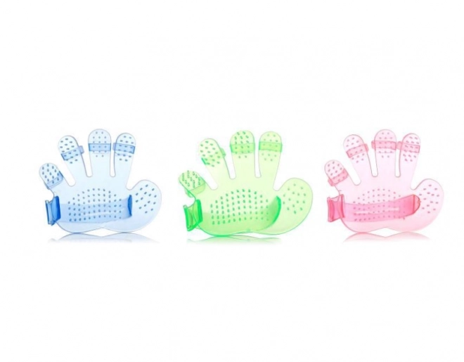 Gant de massage et de bain pour chiens - vert
