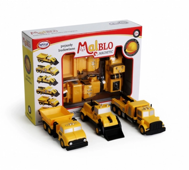 Véhicules de construction magnétiques MalBlo