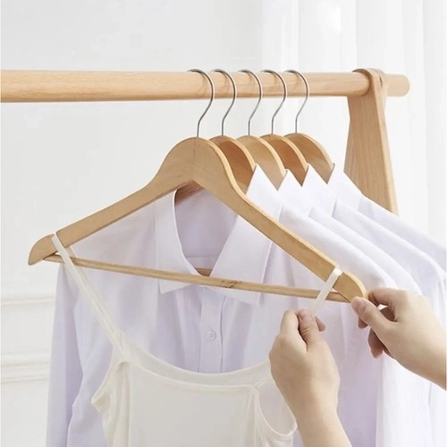 Porte-vêtements 10pcs. - Ruhhy en bois 24492