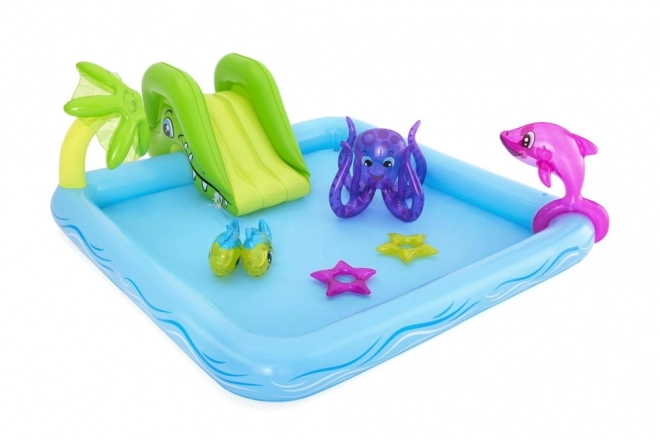 Parc aquatique gonflable pour enfants avec animaux marins Bestway