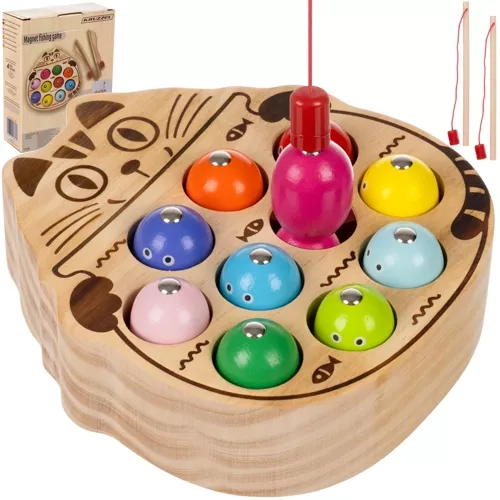 Jouet de pêche magnétique en bois Kruzzel