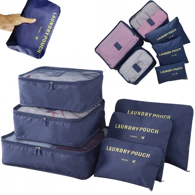 Organisateurs de voyage en filet pour bagage x6 – modré