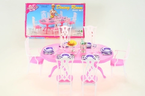 Glorie set de salle à manger table en plastique