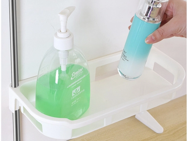 Étagère de salle de bain au-dessus du siège de toilette