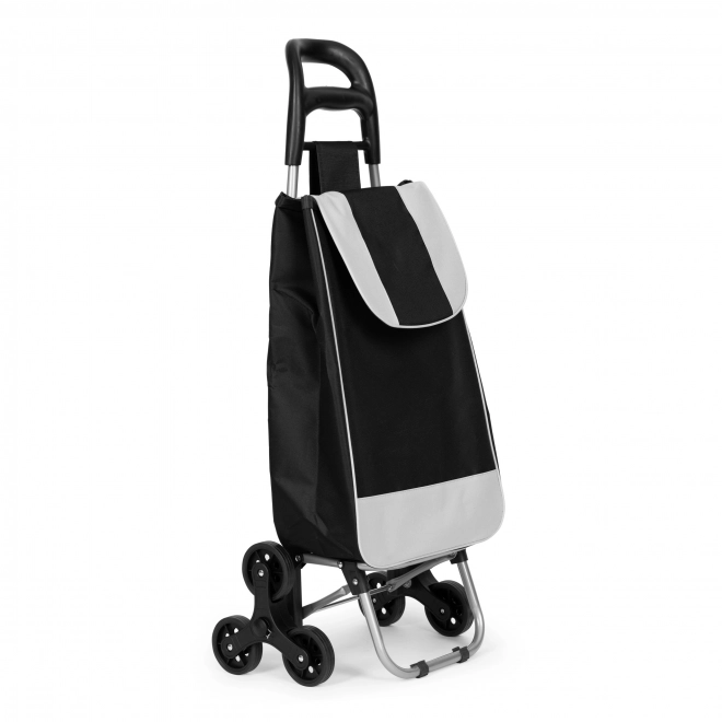 Panier à provisions, 25 l, 6 roues, cadre métallique, noir