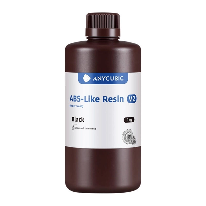 Anycubic Résine Aspect ABS V2 résine noire pour impression 3D