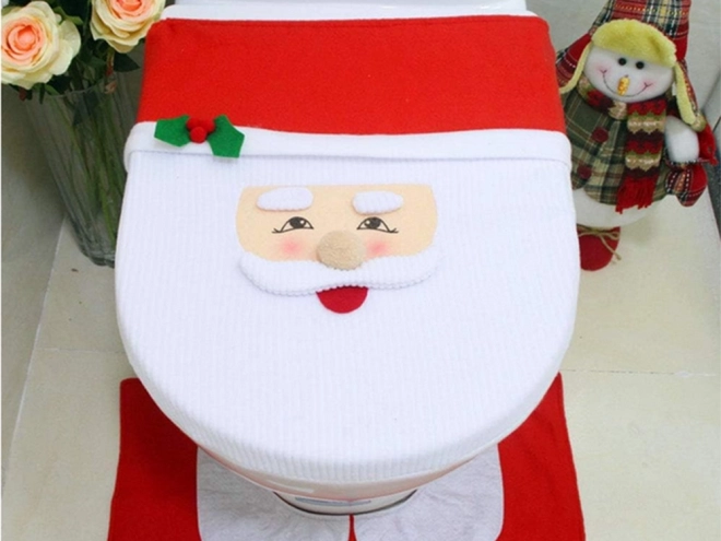Ensemble de salle de bain de Noël Père Noël