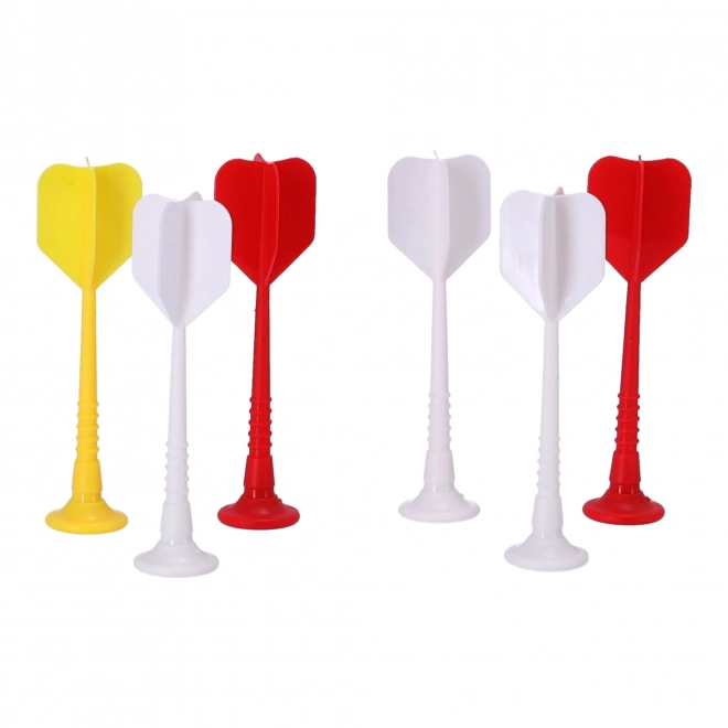 Target magnétique, réversible avec fléchettes - fleur colorée