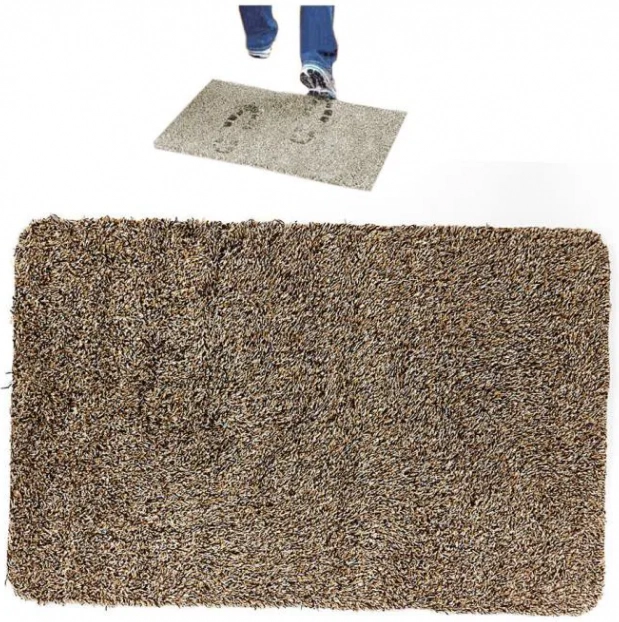 Tapis magique pour retenir les saletés et l’humidité – Marron