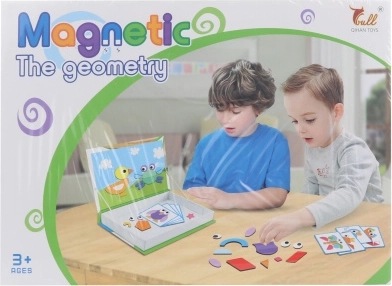 Jeu de construction magnétique avec formes géométriques