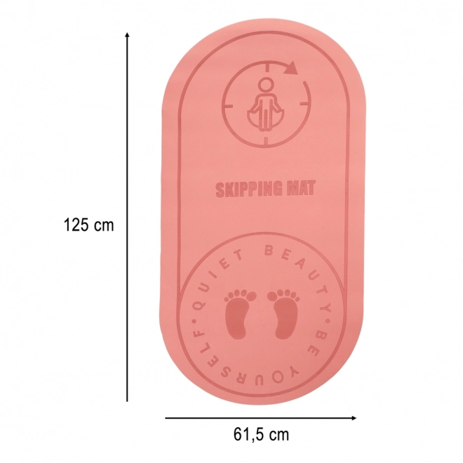 Tapis de yoga avec isolation sonore antidérapante 127x63x0,6 cm rose