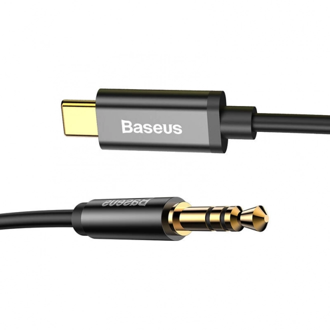 Baseus Yiven Câble audio USB-C vers mini jack 3,5 mm, 1,2 m - noir
