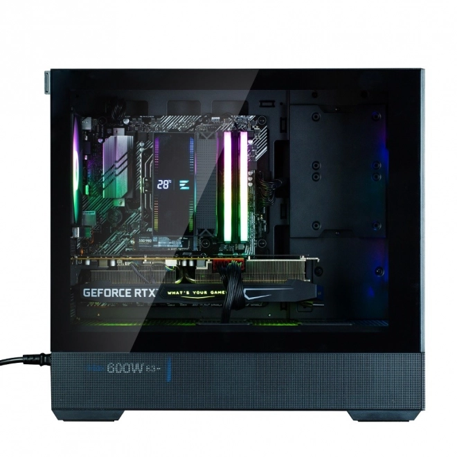 Boîtier P30 Air mATX Mini Tour avec ventilateurs ARGB noir