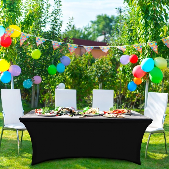 Housse élastique universelle pour table de catering 180 cm noir MultiGarden