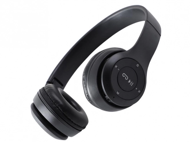 Casque sans fil p47 bluetooth microphone mp3 – Noir