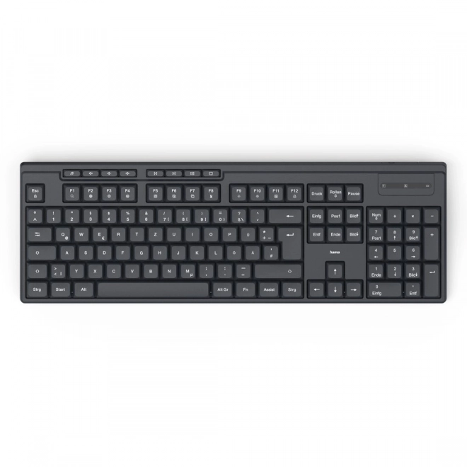 Clavier et souris sans fil Hama WKM-200 noir