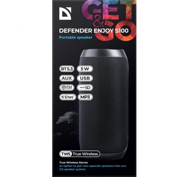 Haut-parleur Bluetooth ENJOY S100 noir