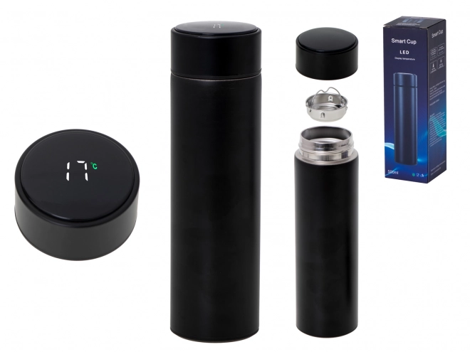 Gobelet thermique avec écran LED 500 ml noir