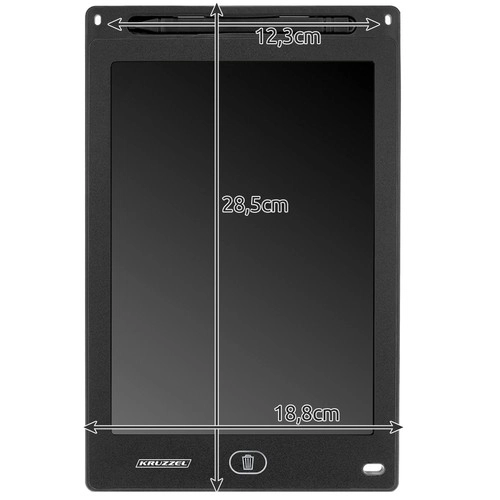 Tablette de dessin 12" noir KRUZZEL