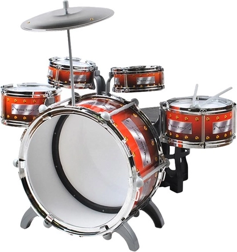 5 tambours et une cymbale pour un jeu réaliste