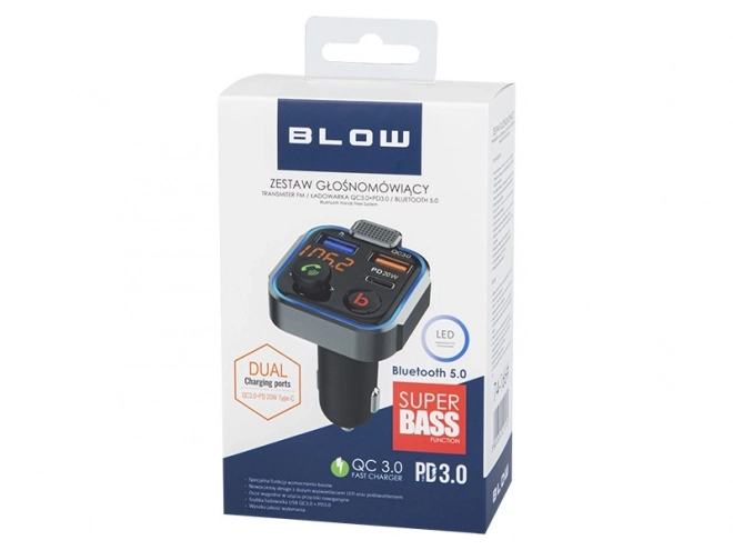 Transmetteur FM Bluetooth 5.1 avec charge rapide QC 3.0