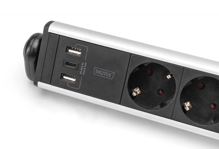 Charge rapide via USB‑A et USB‑C