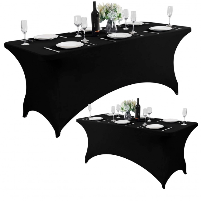Housse élastique universelle pour table de catering 180 cm noir MultiGarden
