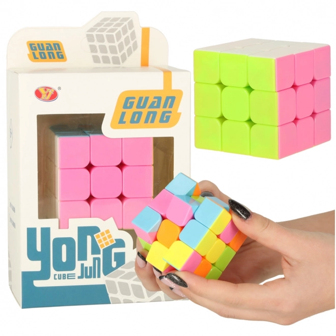 Puzzle cube 3 x 3 néon