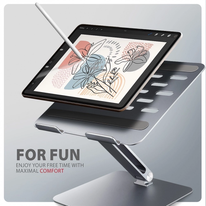 Support pour ordinateur portable AXAGON STND-LQ en aluminium, 10-16", angle réglable