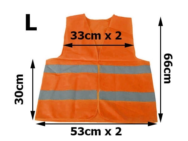 Gilet de signalisation réfléchissant orange