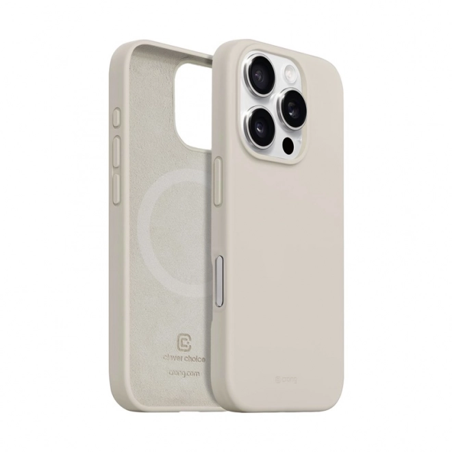 Coque de protection Color Cover Magnetic pour iPhone 16 Pro Max MagSafe sable beige
