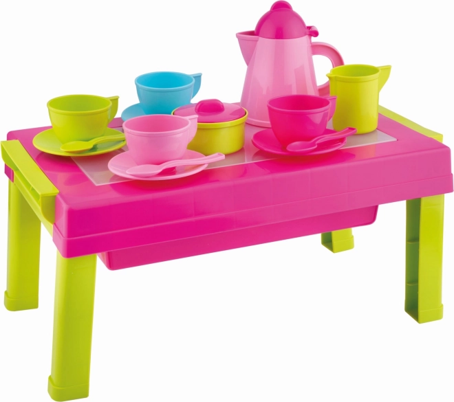 Table 2 en 1 : jeu et espace de rangement