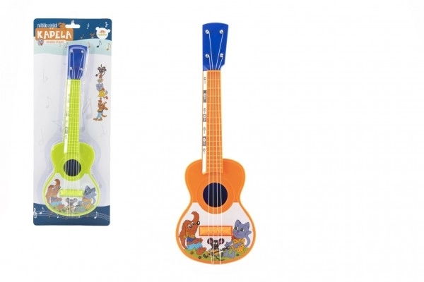 Ukulélé en plastique avec animaux 40 cm avec médiator