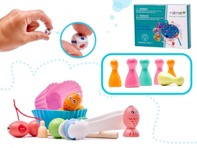 Jeu de pêche familial - montessori