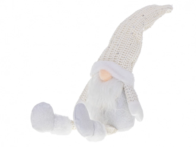 Lutin de Noël avec barbe blanche 47cm