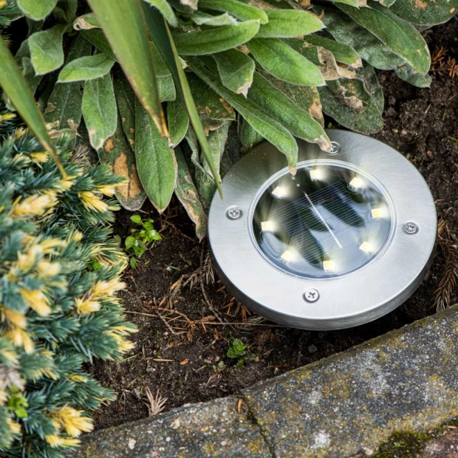 Éclairage solaire de jardin 8 LED 4pcs - blanc froid