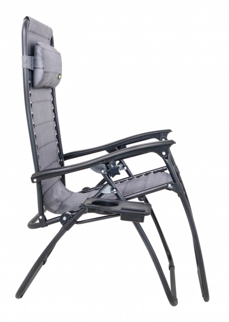 Chaise longue de jardin et de plage avec porte-gobelet