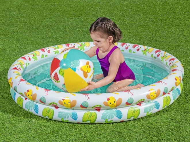 Bestway ensemble piscine ballon anneau pataugeoire 122cm
